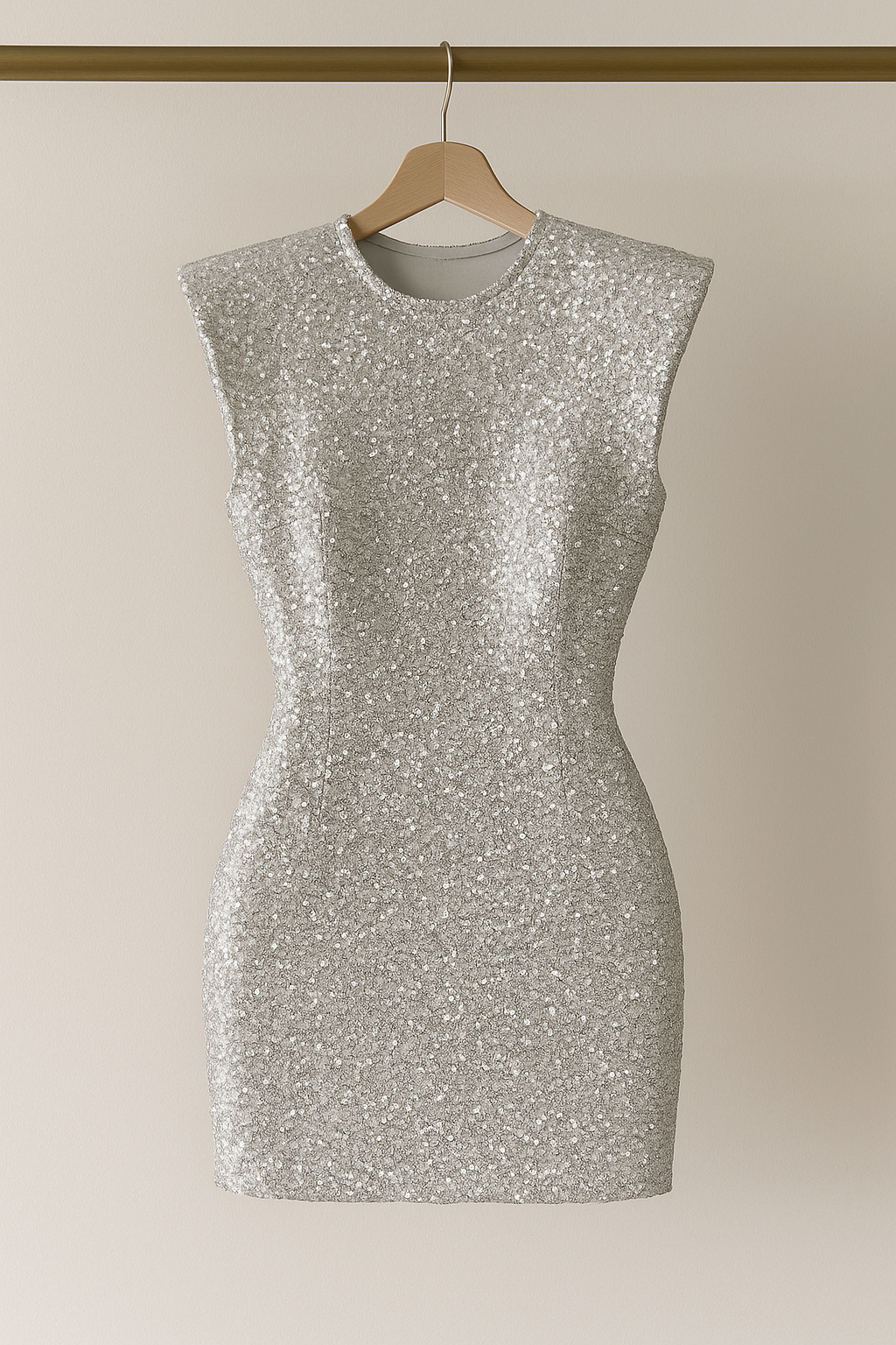 Robe de soirée noire à sequins – Élégance et éclat glamour